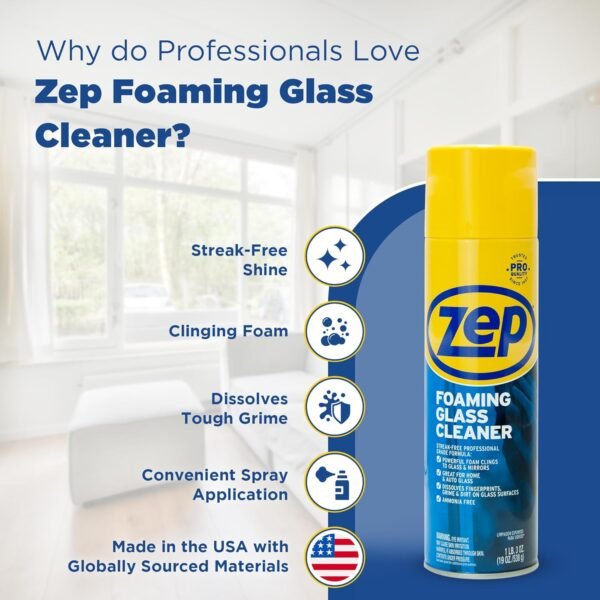815CtSZMkmL._AC_SL1500_ Zep Foaming Glass Cleaner Review Uncovers Powerful Streak-Free Shine on Windows Plexiglass