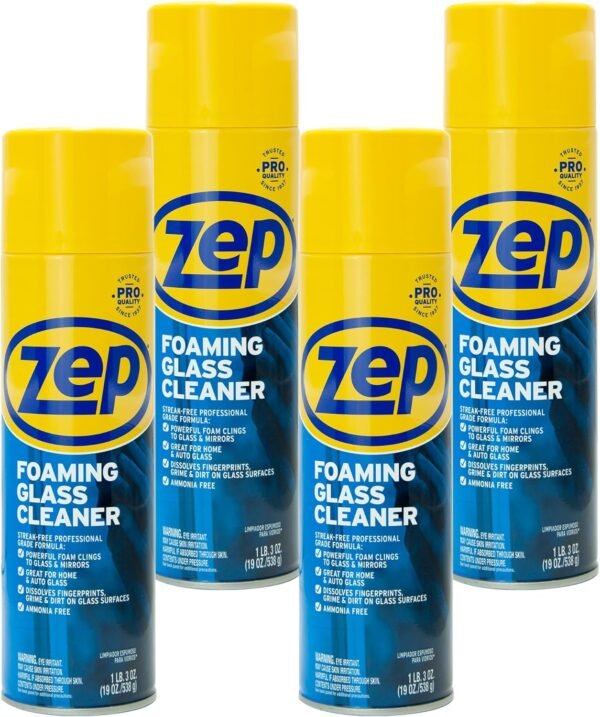 81uLXch78WL._AC_SL1500_ Zep Foaming Glass Cleaner Review Uncovers Powerful Streak-Free Shine on Windows Plexiglass
